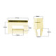 17mm x 27mm Rectangle Twist and Turn Clasp